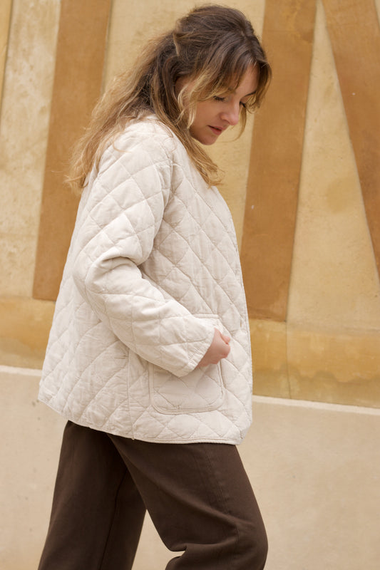 Veste matelassée velours côtelé Nuvem