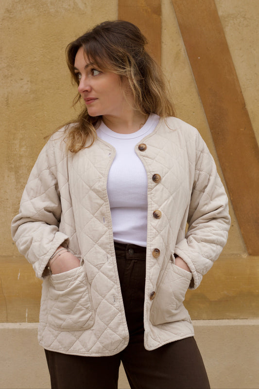 Veste matelassée velours côtelé Nuvem