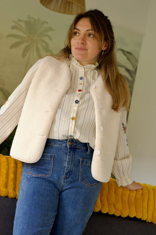 Veste de berger Liva écru