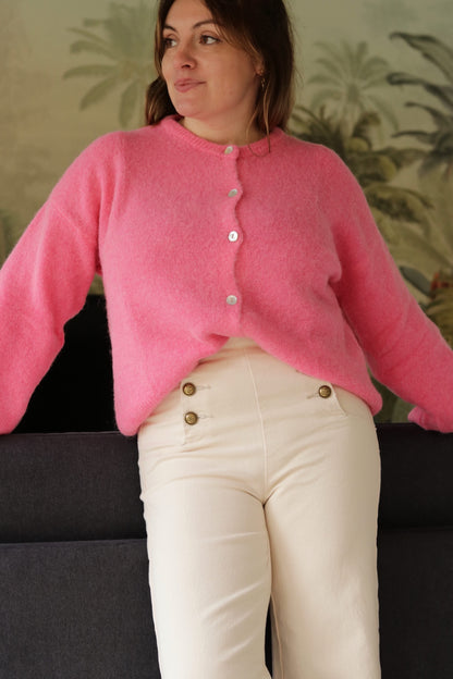 Cardigan Vera rose fuchsia