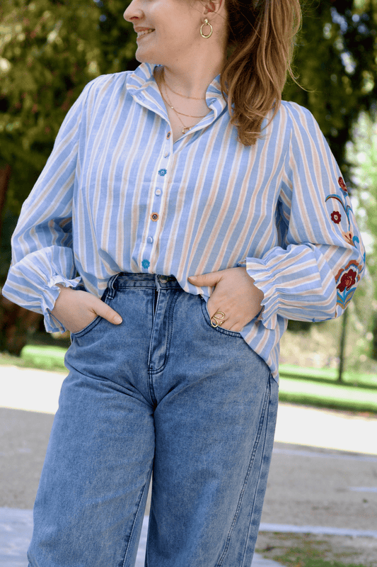 Blouse à broderies Azura