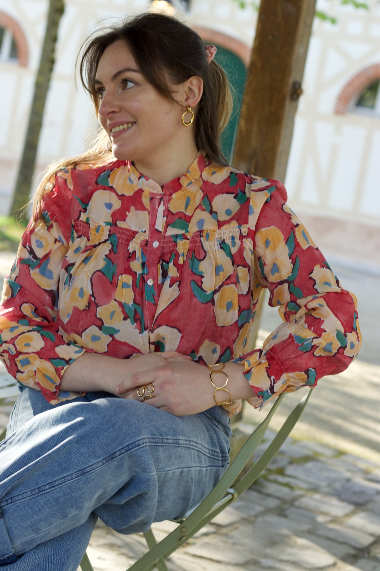 Blouse à motifs Dalia