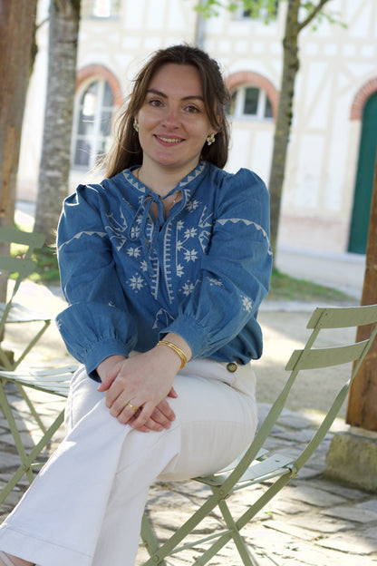 Blouse à broderies Serra