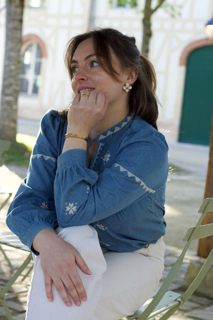 Blouse à broderies Serra