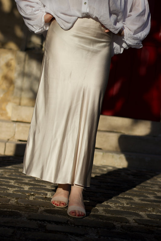 Jupe satinée Livia