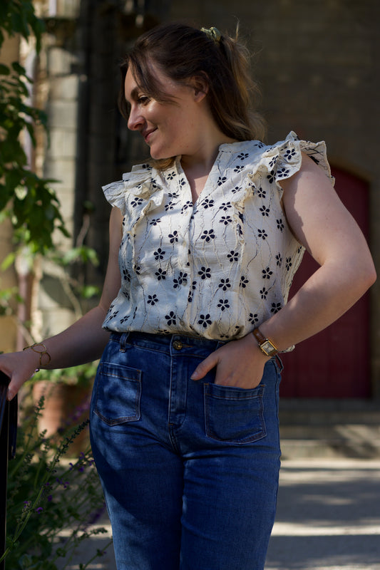 Blouse texturée Léa